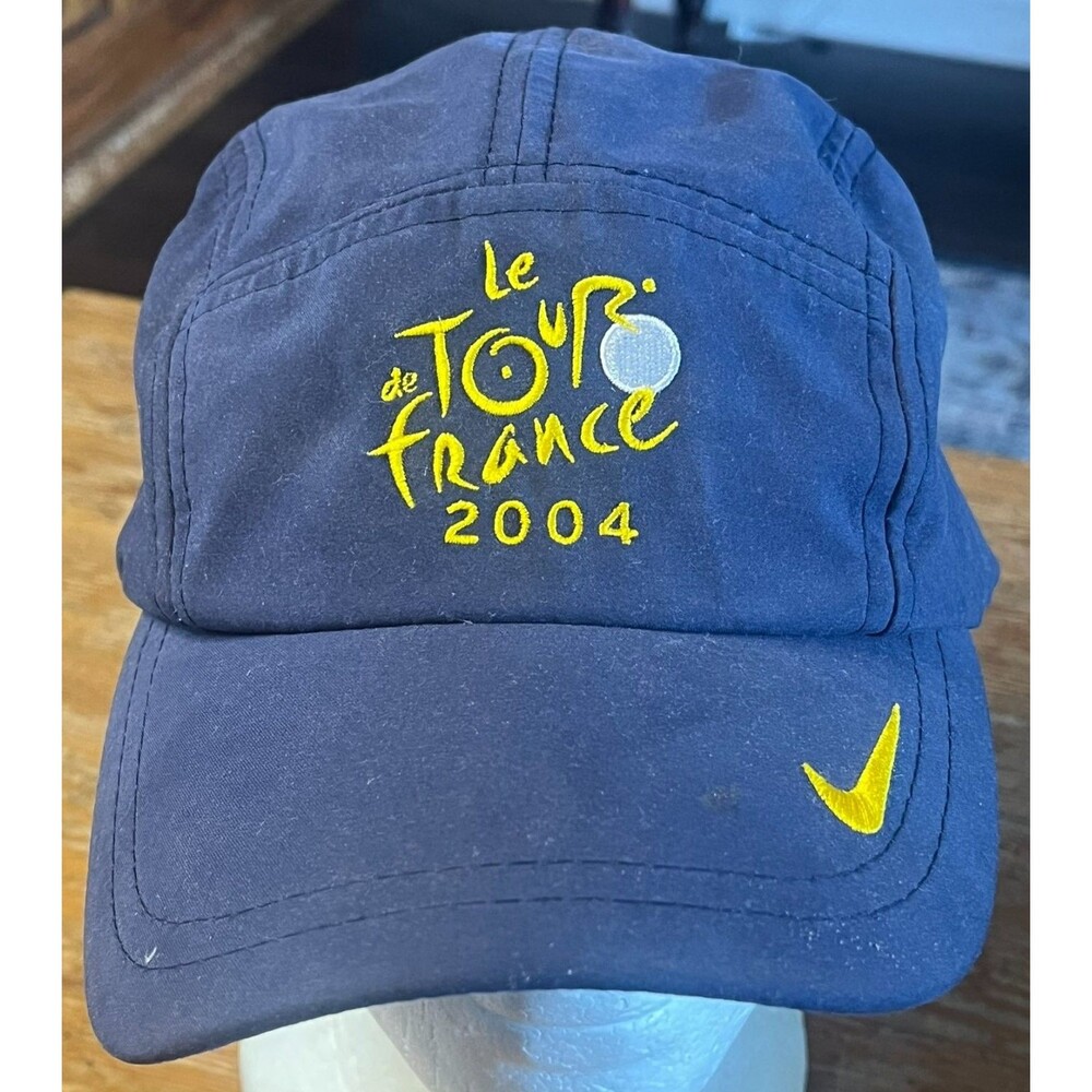 Le Tour de France 2004 Nike Hat Cap Men's Adjustable Navy 5-Panel Cycling